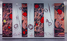 Salus Klinik Hürth - Wandgestaltung Foyer - Kunst am Bau